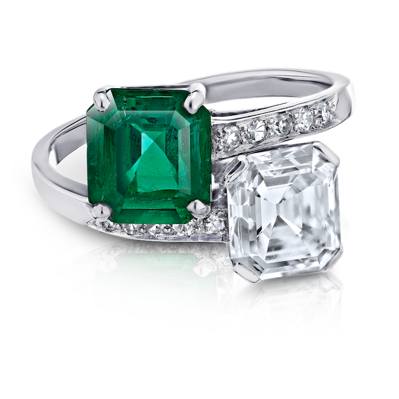 cartier ring emerald